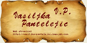 Vasiljka Pantelejić vizit kartica